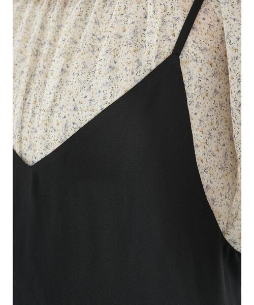 earth music&ecology（アースミュージックアンドエコロジー）の「切り替えキャミワンピース　＊（ワンピース・レディース・ブラック/ブラック系その他/サックスブルー系1・FREE）」の12枚目の写真