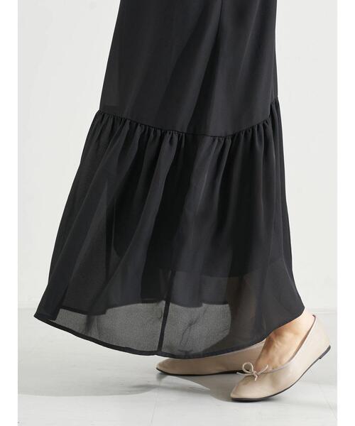 earth music&ecology（アースミュージックアンドエコロジー）の「切り替えキャミワンピース　＊（ワンピース・レディース・ブラック/ブラック系その他/サックスブルー系1・FREE）」の14枚目の写真