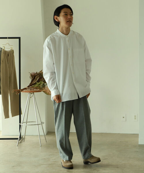 BEAMS LIGHTS(ビームスライツ)の「BEAMS LIGHTS / ウール 2プリーツ スラックス(その他パンツ・メンズ・ネイビー/グレー・1/2/0/4/3)」の12枚目の写真