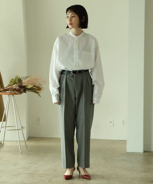 BEAMS LIGHTS(ビームスライツ)の「BEAMS LIGHTS / ウール 2プリーツ スラックス(その他パンツ・メンズ・ネイビー/グレー・1/2/0/4/3)」の13枚目の写真