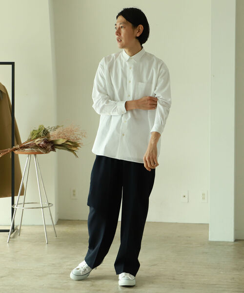 BEAMS LIGHTS(ビームスライツ)の「BEAMS LIGHTS / ウール 2プリーツ スラックス(その他パンツ・メンズ・ネイビー/グレー・1/2/0/4/3)」の14枚目の写真