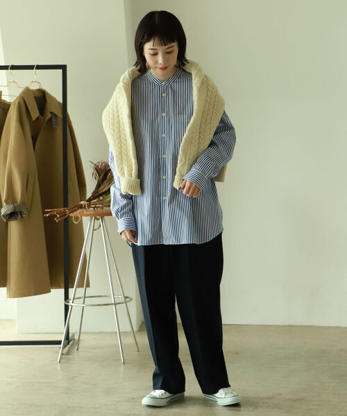 BEAMS LIGHTS(ビームスライツ)の「BEAMS LIGHTS / ウール 2プリーツ スラックス(その他パンツ・メンズ・ネイビー/グレー・1/2/0/4/3)」の15枚目の写真