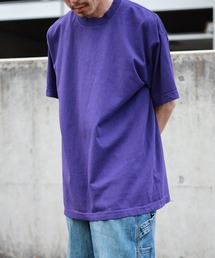 【W】【it】【LOS ANGELES APPAREL】6.5oz Garment Dye CrewNeck T