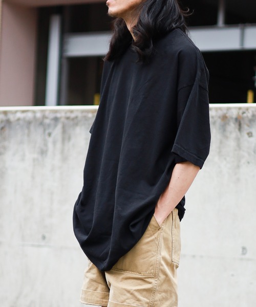 LOS ANGELES APPAREL(ロサンゼルスアパレル)の「【W】【it】【LOS ANGELES APPAREL】6.5oz Garment Dye CrewNeck T(Tシャツ/カットソー・レディース・ベージュ/クリーム/グリーン/クリアブルー/パープル/スミクロ/ブラック/ホワイト/ライトグレー/レッド系その他/ダークブルー/レッド系その他2/ライトピンク/ネイビー/コーラルピンク/オレンジ/パープル系/アーミー・X-LARGE/LARGE/XX-LARGE/MEDIUM/SMALL/XXX-LARGE)」の2枚目の写真
