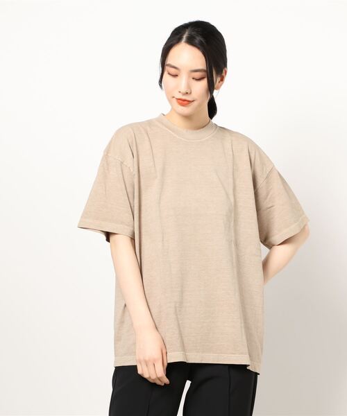 LOS ANGELES APPAREL(ロサンゼルスアパレル)の「【W】【it】【LOS ANGELES APPAREL】6.5oz Garment Dye CrewNeck T(Tシャツ/カットソー・レディース・ベージュ/クリーム/グリーン/クリアブルー/パープル/スミクロ/ブラック/ホワイト/ライトグレー/レッド系その他/ダークブルー/レッド系その他2/ライトピンク/ネイビー/コーラルピンク/オレンジ/パープル系/アーミー・X-LARGE/LARGE/XX-LARGE/MEDIUM/SMALL/XXX-LARGE)」の22枚目の写真