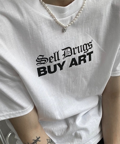 WESTBOY(ウエストボーイ)の「【WB ORIGINALS】Black Letter Printed Drop Shoulder T-shirt WO21S504TP(Tシャツ/カットソー・メンズ・ホワイト/ブラック・M/L/XL)」の10枚目の写真