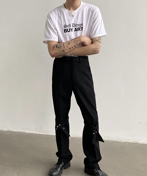 WESTBOY(ウエストボーイ)の「【WB ORIGINALS】Black Letter Printed Drop Shoulder T-shirt WO21S504TP(Tシャツ/カットソー・メンズ・ホワイト/ブラック・M/L/XL)」の16枚目の写真