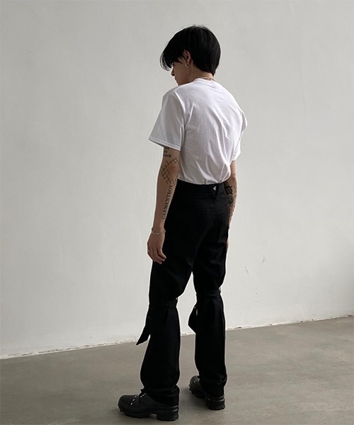 WESTBOY(ウエストボーイ)の「【WB ORIGINALS】Black Letter Printed Drop Shoulder T-shirt WO21S504TP(Tシャツ/カットソー・メンズ・ホワイト/ブラック・M/L/XL)」の12枚目の写真