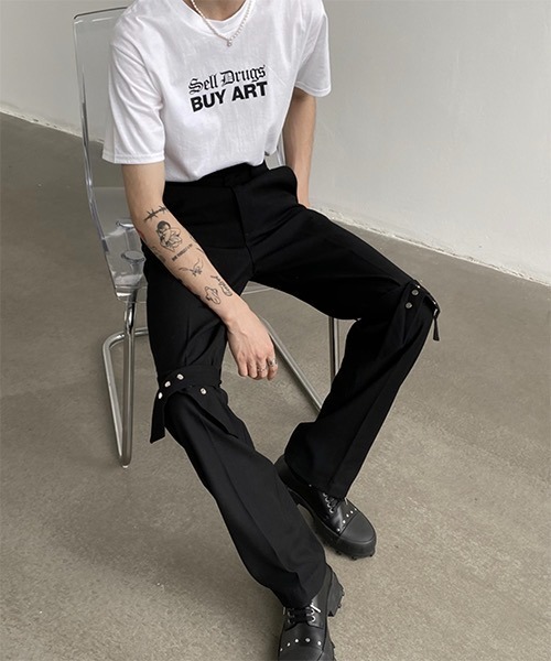 WESTBOY(ウエストボーイ)の「【WB ORIGINALS】Black Letter Printed Drop Shoulder T-shirt WO21S504TP(Tシャツ/カットソー・メンズ・ホワイト/ブラック・M/L/XL)」の14枚目の写真