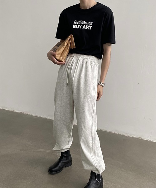 WESTBOY(ウエストボーイ)の「【WB ORIGINALS】Black Letter Printed Drop Shoulder T-shirt WO21S504TP(Tシャツ/カットソー・メンズ・ホワイト/ブラック・M/L/XL)」の6枚目の写真