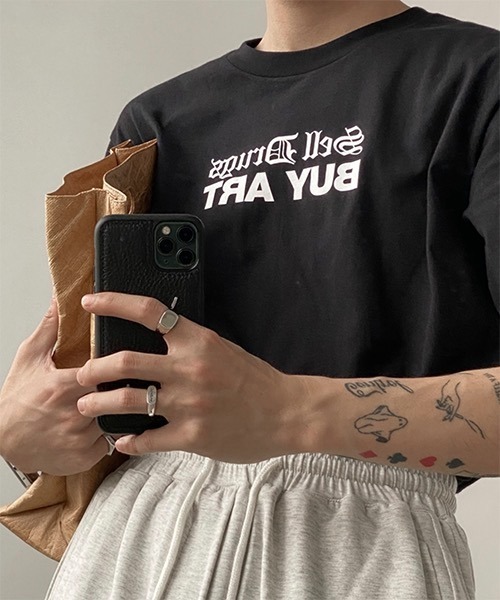 WESTBOY(ウエストボーイ)の「【WB ORIGINALS】Black Letter Printed Drop Shoulder T-shirt WO21S504TP(Tシャツ/カットソー・メンズ・ホワイト/ブラック・M/L/XL)」の15枚目の写真