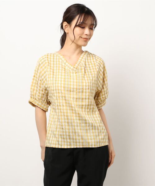 MAISON DE THERESE(メゾン ド テレーズ)の「チェックシャツ(シャツ/ブラウス・レディース・B/A/C・L/M)」の2枚目の写真