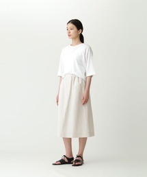 MARGARET HOWELL　コットンリネン　スカート　ホワイト系　ゆったり MARGARET HOWELL（マーガレットハウエル）｜スカート（ホワイト
