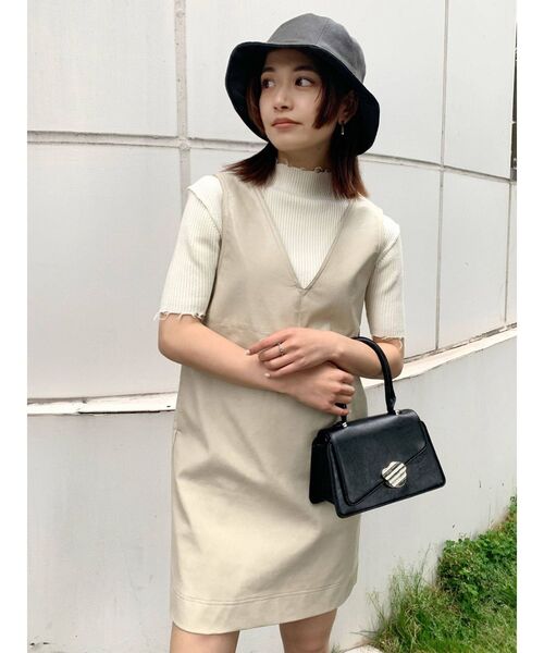 EMODA（エモダ）の「クラッシュショートリブニット（ニット/セーター・レディース・アイボリー/ブラック/グリーン/ブルー・FREE）」の22枚目の写真