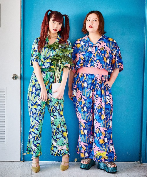 PUNYUS（プニュズ）の「サファリ柄イージーパンツ（その他パンツ・レディース・ピンク/グリーン・1/2/4/3）」の2枚目の写真