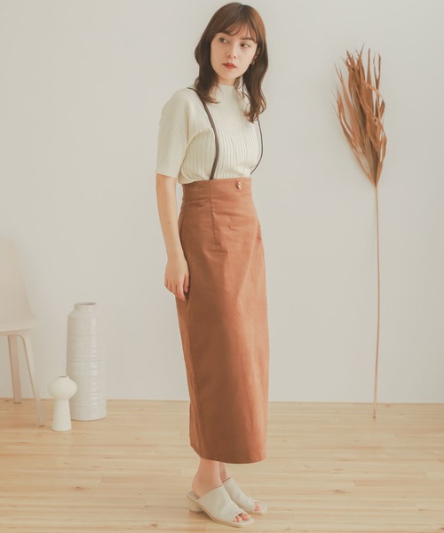 SENSE OF PLACE by URBAN RESEARCH（センスオブプレイスバイアーバンリサーチ）の「コーデュロイサスツキハイウエストスカート（スカート・レディース・ネイビー/オレンジ/ライトベージュ/キャメル・MEDIUM/SMALL）」の10枚目の写真