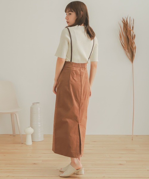SENSE OF PLACE by URBAN RESEARCH（センスオブプレイスバイアーバンリサーチ）の「コーデュロイサスツキハイウエストスカート（スカート・レディース・ネイビー/オレンジ/ライトベージュ/キャメル・MEDIUM/SMALL）」の11枚目の写真