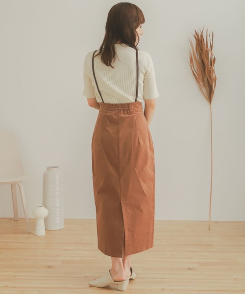 SENSE OF PLACE by URBAN RESEARCH（センスオブプレイスバイアーバンリサーチ）の「コーデュロイサスツキハイウエストスカート（スカート・レディース・ネイビー/オレンジ/ライトベージュ/キャメル・MEDIUM/SMALL）」の12枚目の写真