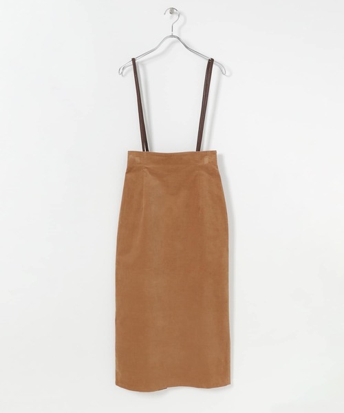 SENSE OF PLACE by URBAN RESEARCH（センスオブプレイスバイアーバンリサーチ）の「コーデュロイサスツキハイウエストスカート（スカート・レディース・ネイビー/オレンジ/ライトベージュ/キャメル・MEDIUM/SMALL）」の17枚目の写真