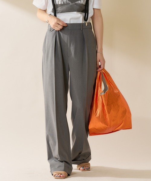 SHENERY（シーナリー）の「センタープレスタックパンツ（その他パンツ・レディース・グレー/ピンク・38/36）」の17枚目の写真