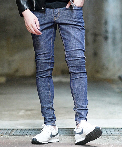 RATTLE TRAP（ラトルトラップ）の「ハイパーストレッチスキニーエイジレスデニム（デニムパンツ・メンズ・ネイビー・LL/SS/S/M/L）」の8枚目の写真