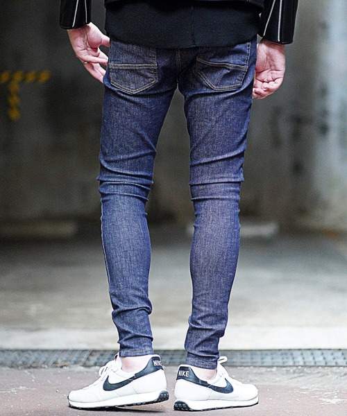 RATTLE TRAP（ラトルトラップ）の「ハイパーストレッチスキニーエイジレスデニム（デニムパンツ・メンズ・ネイビー・LL/SS/S/M/L）」の13枚目の写真