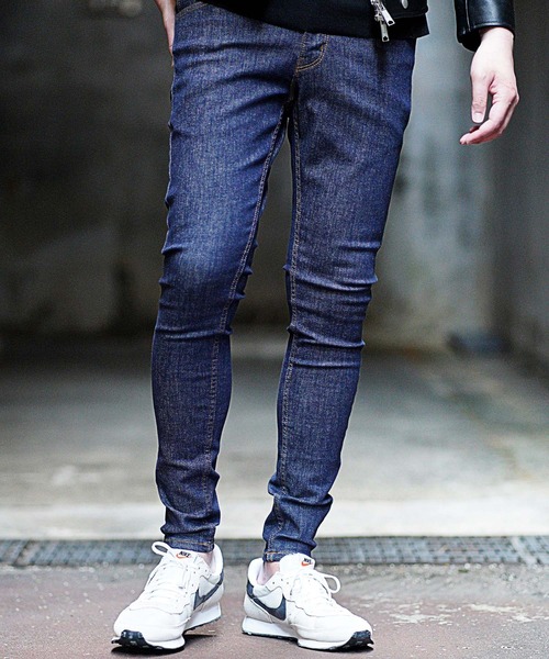 RATTLE TRAP（ラトルトラップ）の「ハイパーストレッチスキニーエイジレスデニム（デニムパンツ・メンズ・ネイビー・LL/SS/S/M/L）」の9枚目の写真