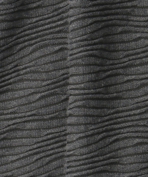 NICOLE CLUB FOR MEN（ニコルクラブフォーメン）の「ウェーブブリスタージャカードＶネックプルオーバー（Tシャツ/カットソー・メンズ・ブラウン系その他/ホワイト×ブラック/グレー系その他/ブラック系その他・LL/M/L）」の6枚目の写真