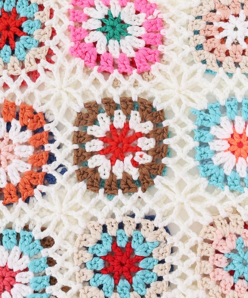 WC（ダブル シー）の「クロシェニットベスト（ベスト・レディース・アイボリー/ブラック・FREE）」の8枚目の写真