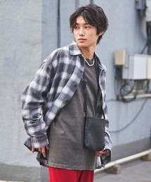 WEGO | WEGO/オンブレチェックオープンカラールーズネルシャツ(シャツ/ブラウス)