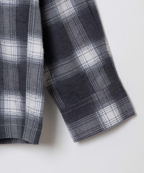 WEGO(ウィゴー)の「WEGO/オンブレチェックオープンカラールーズネルシャツ(シャツ/ブラウス・メンズ・ブラック系その他/ブルー系その他・LARGE/MEDIUM)」の20枚目の写真