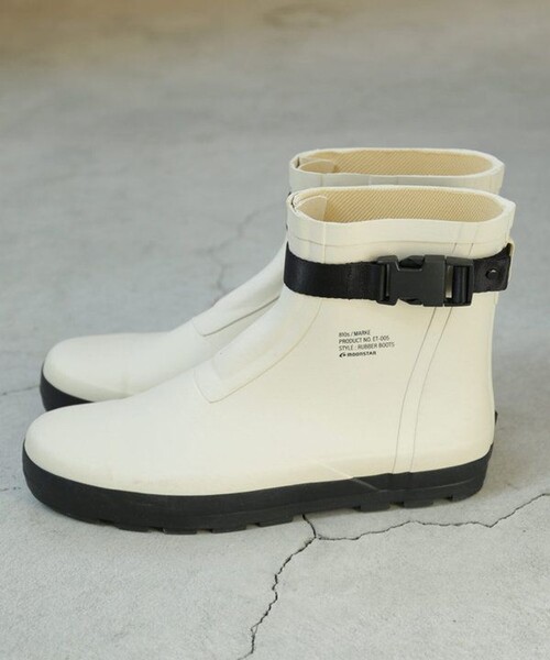 FREAK'S STORE（フリークスストア）の「810s/エイトテンス MARKE/マルケ（レインシューズ・レディース・ホワイト/ブラック/グレー・23cm/22cm/24cm）」の2枚目の写真