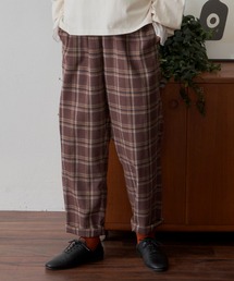 Libra Cue（リブラ キュー）の「起毛チェックテーパードパンツ（その他パンツ）」