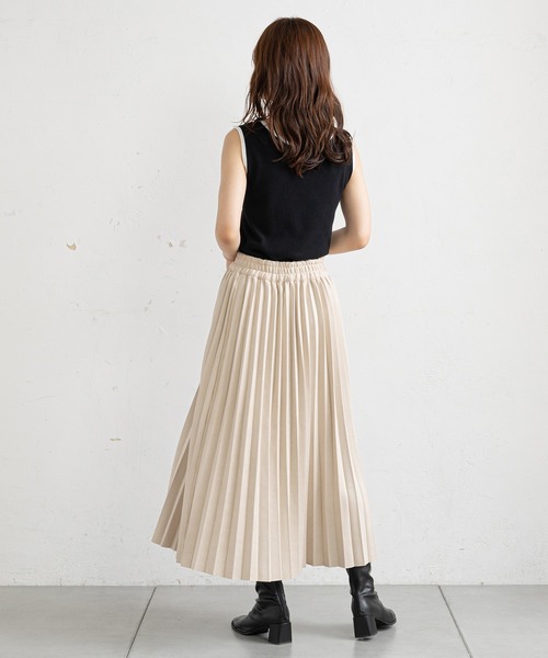 prose verse(プロズヴェール)の「チェック柄リバーシブルスカート(スカート・レディース・ベージュ/ネイビー・MEDIUM)」の5枚目の写真