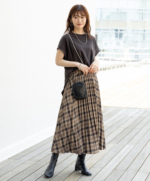 prose verse(プロズヴェール)の「チェック柄リバーシブルスカート(スカート・レディース・ベージュ/ネイビー・MEDIUM)」の19枚目の写真