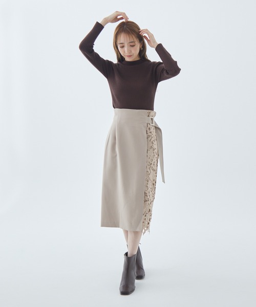 Fabulous Angela（ファビュラスアンジェラ）の「袖パールリブニット