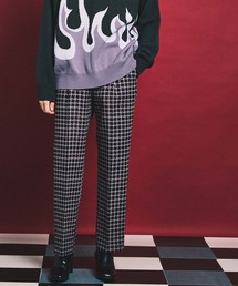 MAISON SPECIAL | 《ユニセックスアイテム》ハウンドトゥースオリジナルジャガードストレートパンツ 【MAISON SPECIAL/メゾンスペシャル】(その他パンツ)