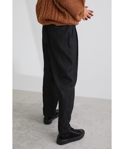 STYLEMIXER(スタイルミキサー)の「2タックデニムトラウザーズ(デニムパンツ・メンズ・ブラック・36inch)」の6枚目の写真