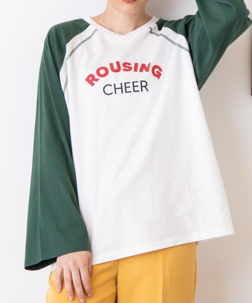 WEGO(ウィゴー)の「WEGO/ラグランワイドスリーブロンT(Tシャツ/カットソー・レディース・ブラック/ダークグリーン/グリーン/マスタード/ネイビー/ワイン/その他1・FREE)」の7枚目の写真