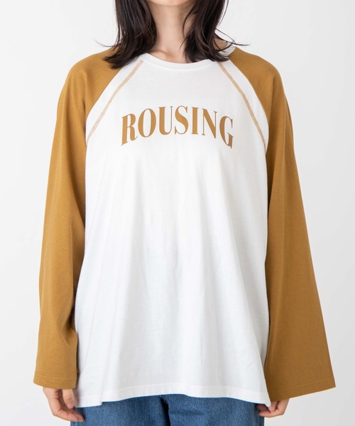 WEGO(ウィゴー)の「WEGO/ラグランワイドスリーブロンT(Tシャツ/カットソー・レディース・ブラック/ダークグリーン/グリーン/マスタード/ネイビー/ワイン/その他1・FREE)」の10枚目の写真