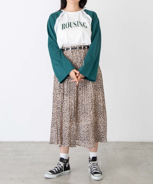 WEGO(ウィゴー)の「WEGO/ラグランワイドスリーブロンT(Tシャツ/カットソー・レディース・ブラック/ダークグリーン/グリーン/マスタード/ネイビー/ワイン/その他1・FREE)」の21枚目の写真