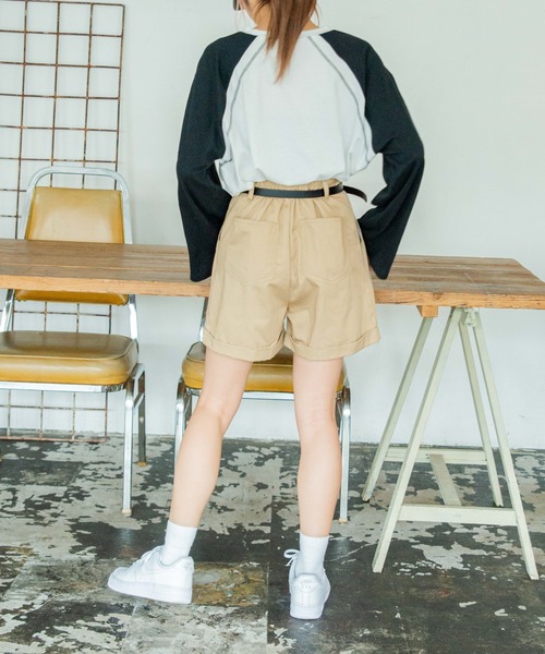 WEGO(ウィゴー)の「WEGO/ラグランワイドスリーブロンT(Tシャツ/カットソー・レディース・ブラック/ダークグリーン/グリーン/マスタード/ネイビー/ワイン/その他1・FREE)」の8枚目の写真