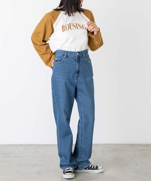 WEGO(ウィゴー)の「WEGO/ラグランワイドスリーブロンT(Tシャツ/カットソー・レディース・ブラック/ダークグリーン/グリーン/マスタード/ネイビー/ワイン/その他1・FREE)」の14枚目の写真