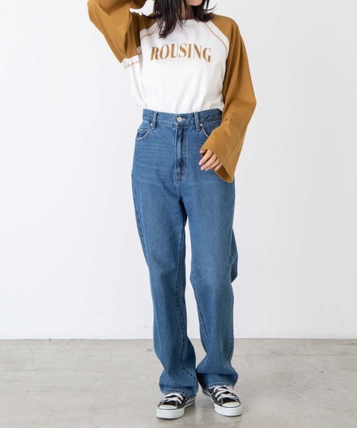 WEGO(ウィゴー)の「WEGO/ラグランワイドスリーブロンT(Tシャツ/カットソー・レディース・ブラック/ダークグリーン/グリーン/マスタード/ネイビー/ワイン/その他1・FREE)」の22枚目の写真