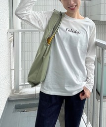 un dix cors | お洒落に決まる大人のロンT　シルケット天竺ロゴロンT(Tシャツ/カットソー)
