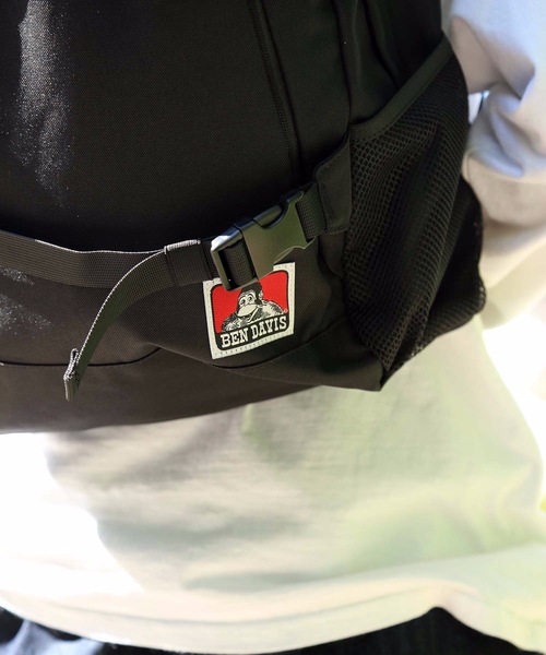 BEN DAVIS(ベンデイビス)の「【BEN DAVIS/ベンデイビス】ワッペンディパック BDW-8147 PCポケット付きバックパック(バックパック/リュック・メンズ・ブラック/パープル/レッド・FREE)」の9枚目の写真