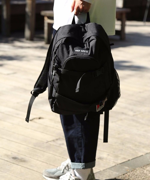 BEN DAVIS(ベンデイビス)の「【BEN DAVIS/ベンデイビス】ワッペンディパック BDW-8147 PCポケット付きバックパック(バックパック/リュック・メンズ・ブラック/パープル/レッド・FREE)」の7枚目の写真