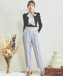 ダブルボタンテーパードパンツ