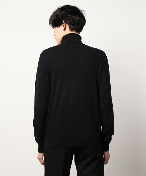 SISLEY(シスレー)の「ストレッチタートルネックニット・セーター(ニット/セーター・メンズ・ブラック/クリーム・SMALL/MEDIUM/LARGE)」の3枚目の写真