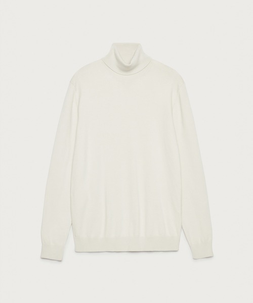 SISLEY(シスレー)の「ストレッチタートルネックニット・セーター(ニット/セーター・メンズ・ブラック/クリーム・SMALL/MEDIUM/LARGE)」の12枚目の写真